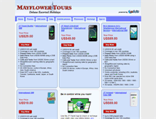 Tablet Screenshot of mayflowertours.ekit.com