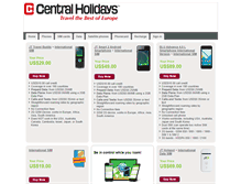 Tablet Screenshot of centralholidays.ekit.com